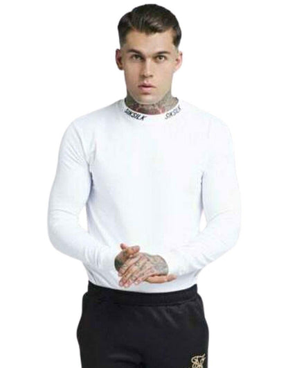 Turtle Neck Long Sleeve Mens Tee