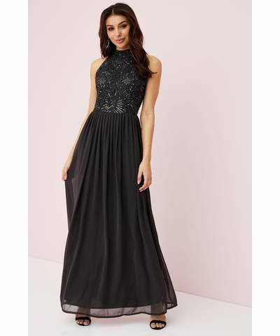 Charcoal Grey Maxi Dress Grey