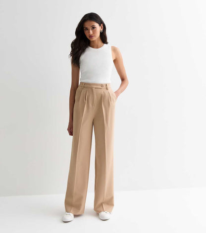 Tall Stone Wide Leg Trousers