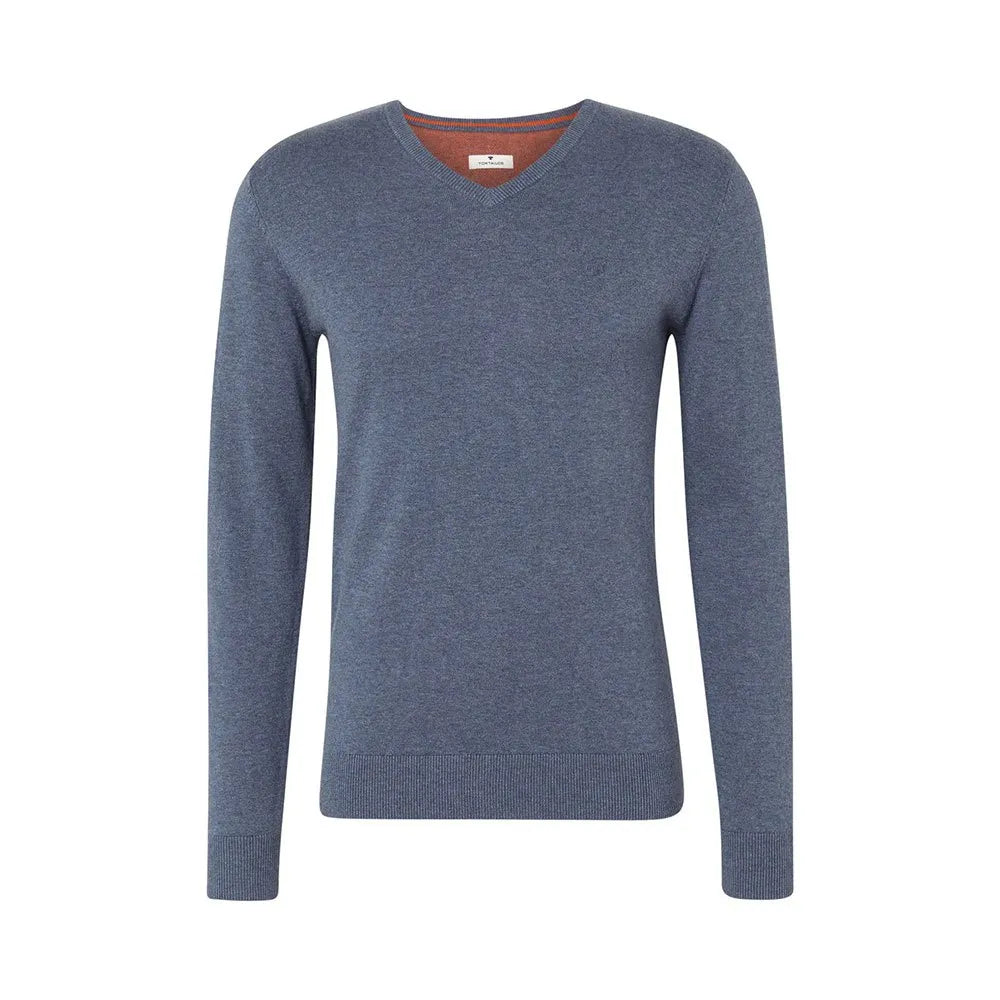 V Neck Sweater - Blue
