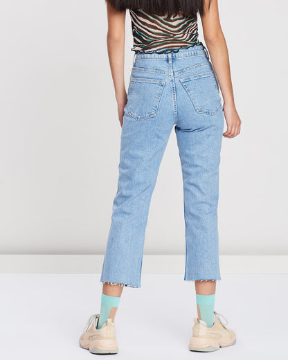 Light Wash Straight Leg Jeans