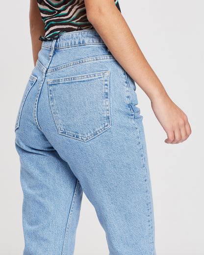 Light Wash Straight Leg Jeans