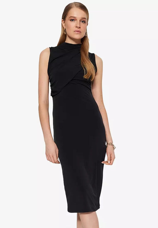 Bodycon Slim Fit Knit Dress Black