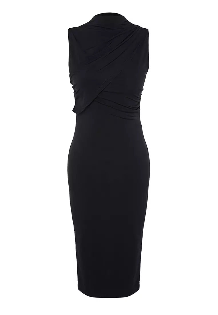 Bodycon Slim Fit Knit Dress Black