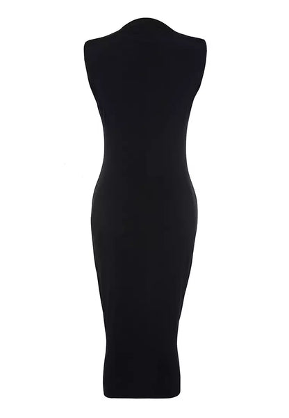 Bodycon Slim Fit Knit Dress Black