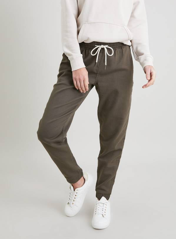 Khaki Denim Jogger