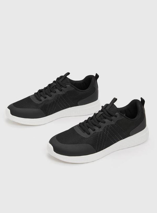 Tu Active Black Lace Up Trainer