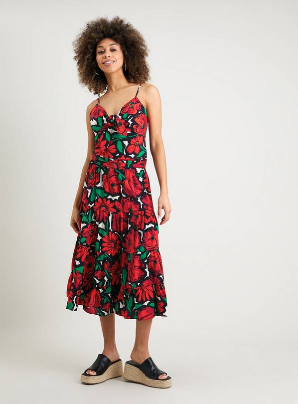 Rose Floral Tiered Skirt