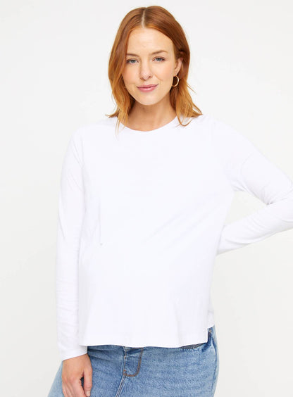 Maternity Nursing Long Sleeve Plain Top