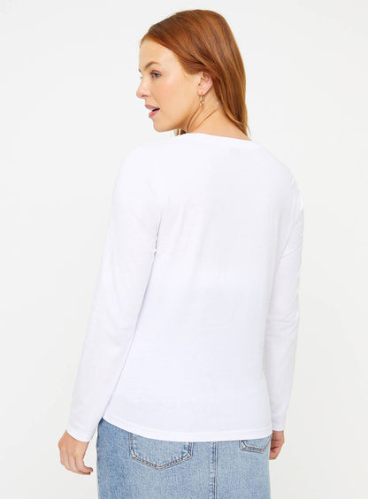 Maternity Nursing Long Sleeve Plain Top