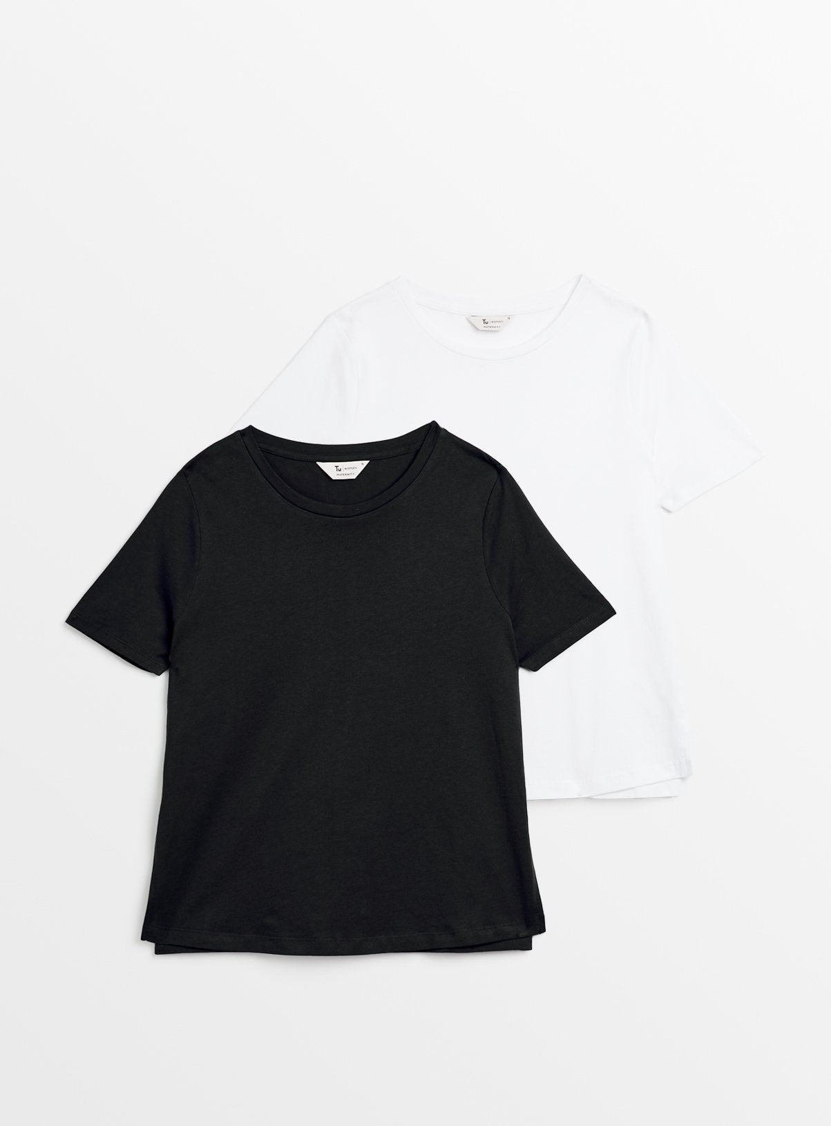 Maternity Plain Short Sleeve 2 Pack T-Shirt