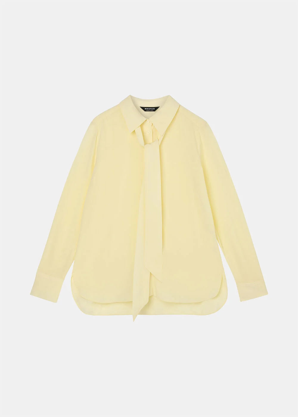 Butter Yellow Tie Detail Classic Shirt