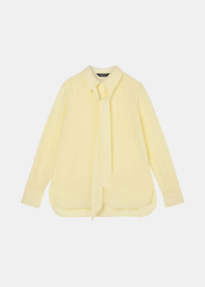Butter Yellow Tie Detail Classic Shirt