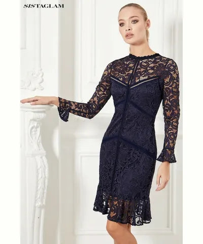 Navy Lace Dress