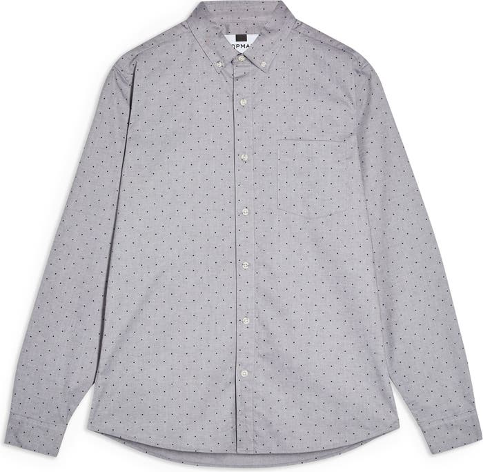 Slim Fit Button Down Collar Oxford Shirt