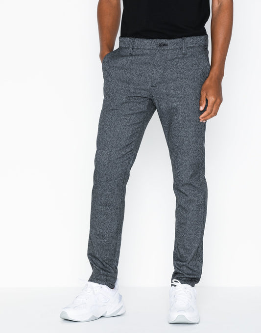 Mark Melange Trousers Grey