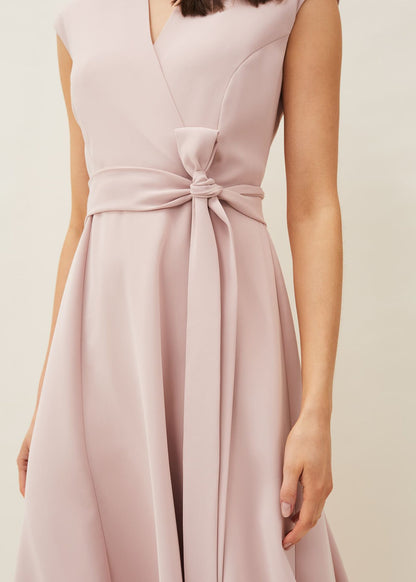 Livvy Belted Midi Dress