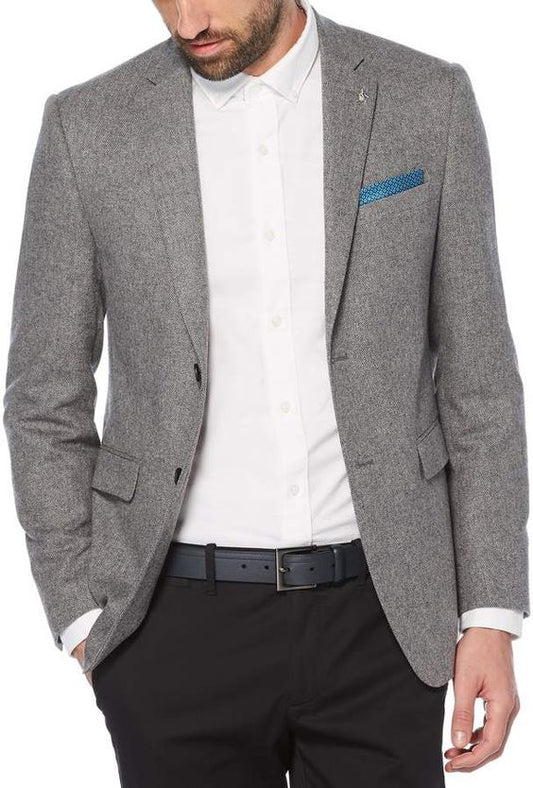 Tonal Herringbone Sports Coat
