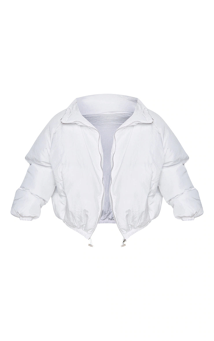Petite White Extreme Oversized Puffer Jacket