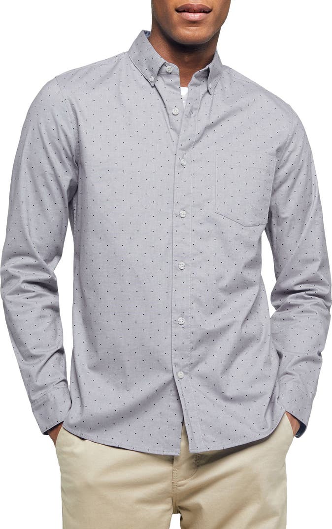 Slim Fit Button Down Collar Oxford Shirt