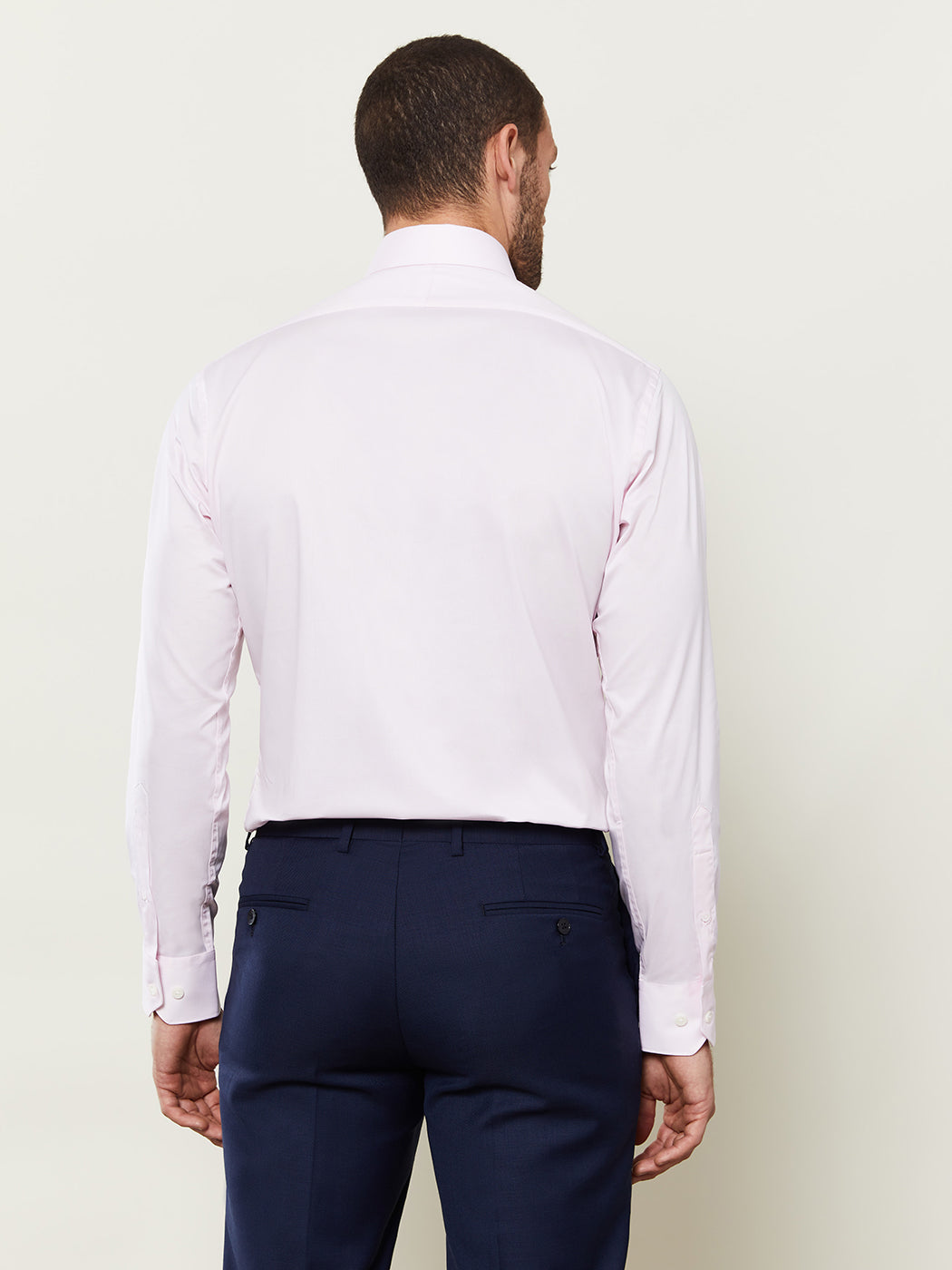 Super Fitted Single Cuff Stretch Shirt Pink