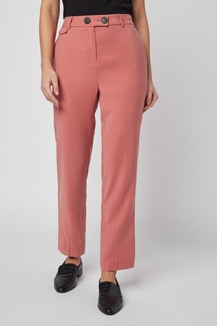 Pink Elasticated Back Tailored Trouser