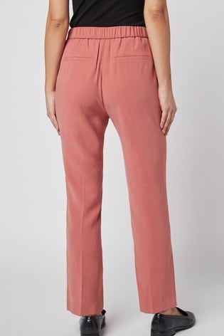 Pink Elasticated Back Tailored Trouser