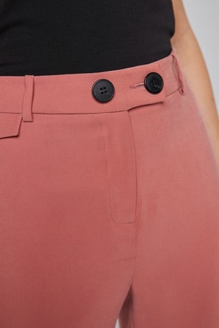 Pink Elasticated Back Tailored Trouser