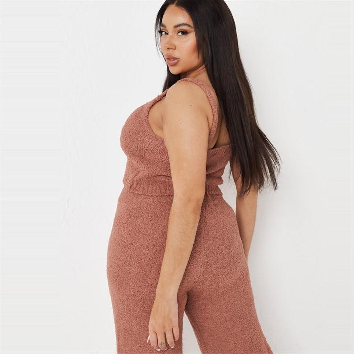 Recycle Plus Size Cozy Knit Crop Top