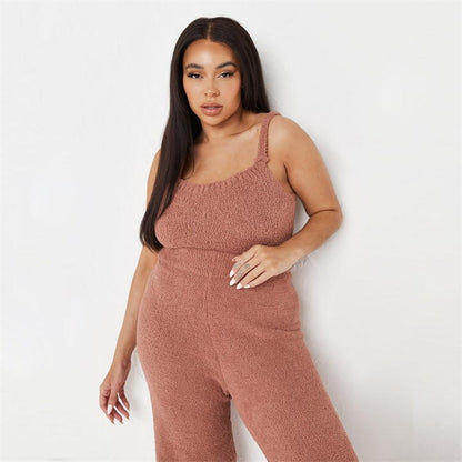 Recycle Plus Size Cozy Knit Crop Top