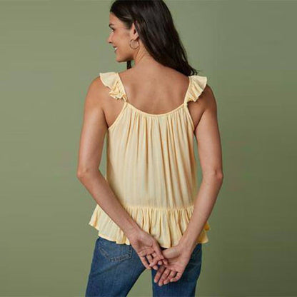 Yellow Frill Camisole