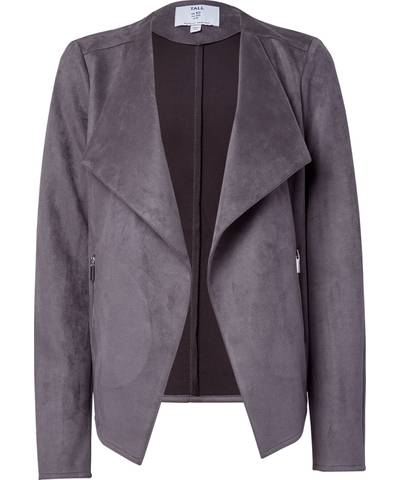 Grey Sudette Waterfall Jacket