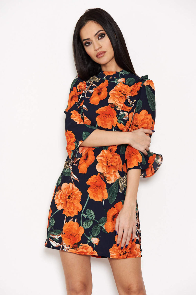 Floral Frill Day Dress