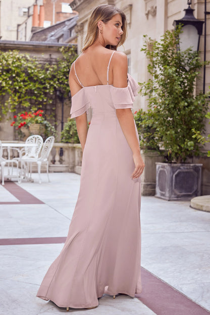 Cold Shoulder Maxi Dress Lilac