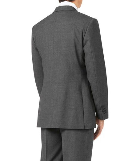 Charcoal classic fit Panama puppytooth business suit jacket