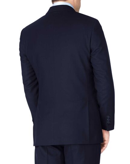 Navy slim fit British serge luxury suit jacket