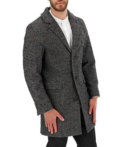 Charcoal Crombie Coat