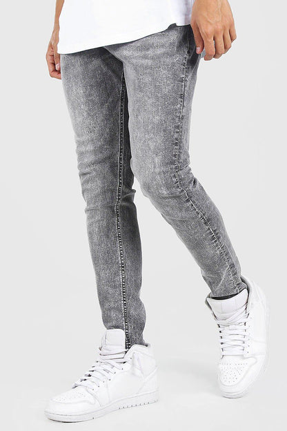 Skinny Fit Jean With Abraison Grey