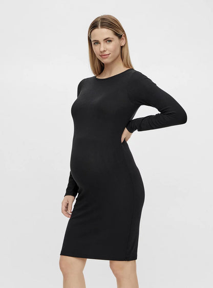 Black Maternity Bodycon Dress