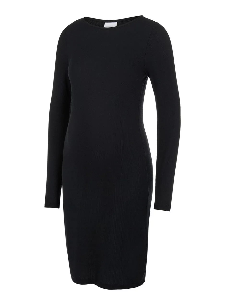 Black Maternity Bodycon Dress