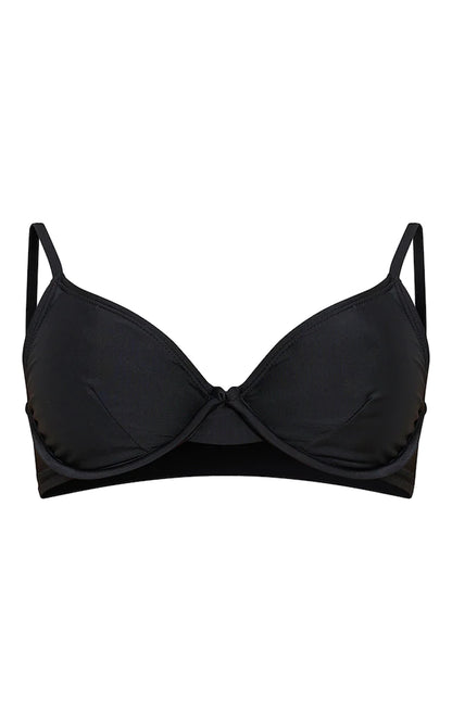 Recycled Black Mix & Match Underwired Bikini Top