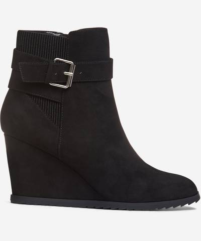 Acorn Wedge Boot Black