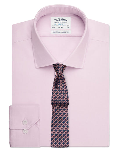 Super Fitted Single Cuff Stretch Shirt Pink