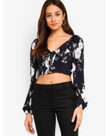 Isabel Tie Front Crop Top