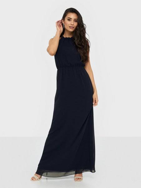 Pretty Flounce Gown Navy