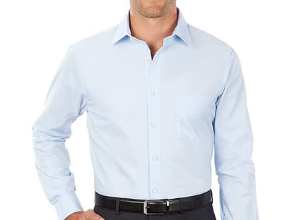 Regular Fit Royal Herringbone Shirt Blue Cloud