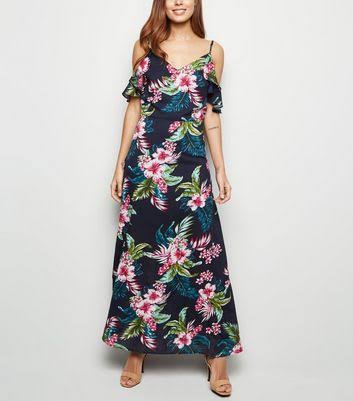 Multi Cold Shoulder Maxi Dress