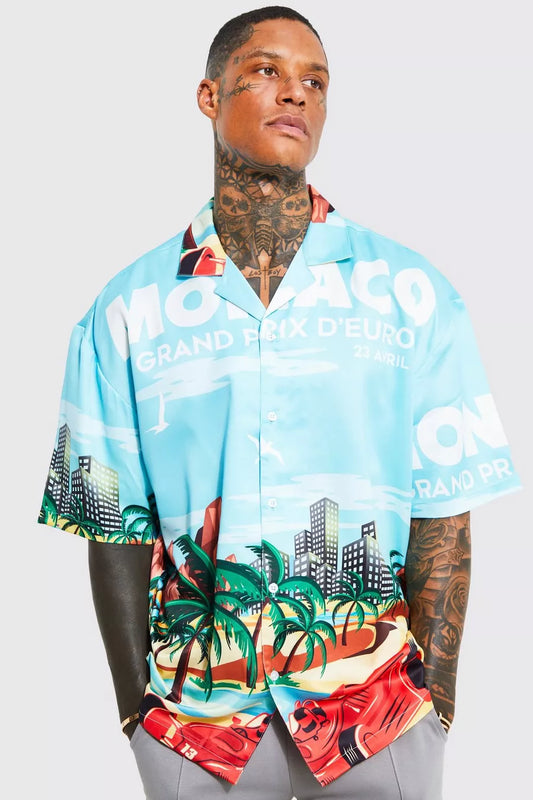 Grand Prix Oversized Revere Shirt